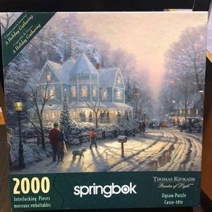 Springbok Thomas Kinkade “A Holiday Gathering” 2000 Piece Puzzle
